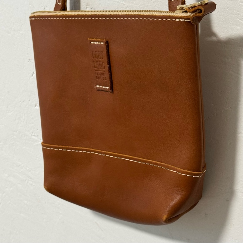 Portland Leather Festival Bag Crossbody Nutmeg - Picture 4 of 12